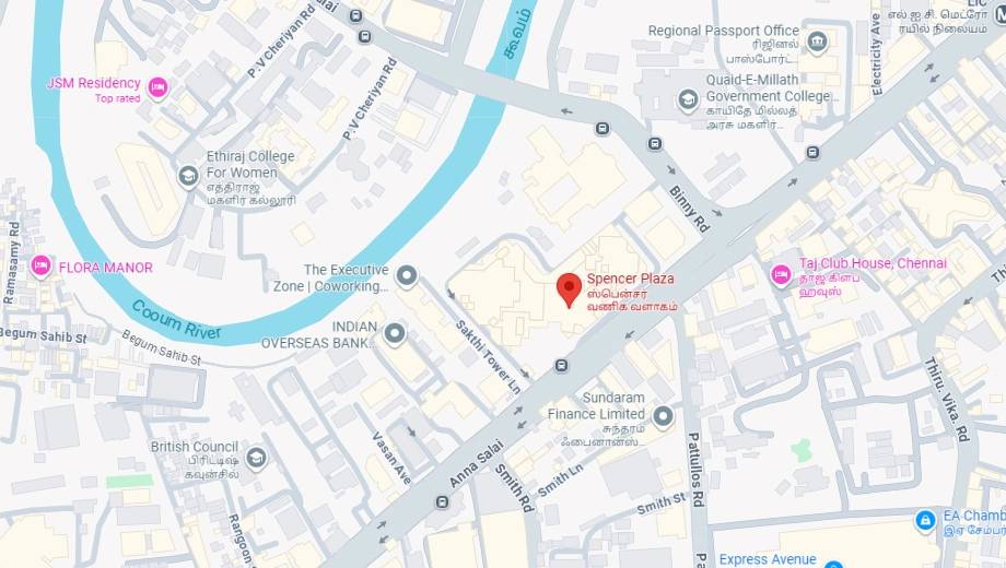 Location of Spencer Plaza Phase 1 in Mount Road, Chennai - Image 321698