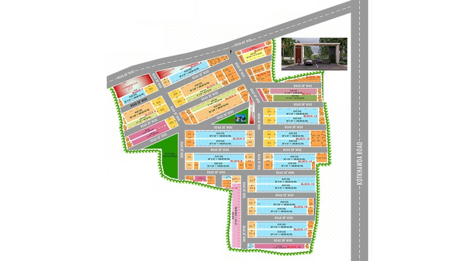 Master Plan of Sanjeevni Pearl 2 in Tonk Road, Jaipur - Image 366256
