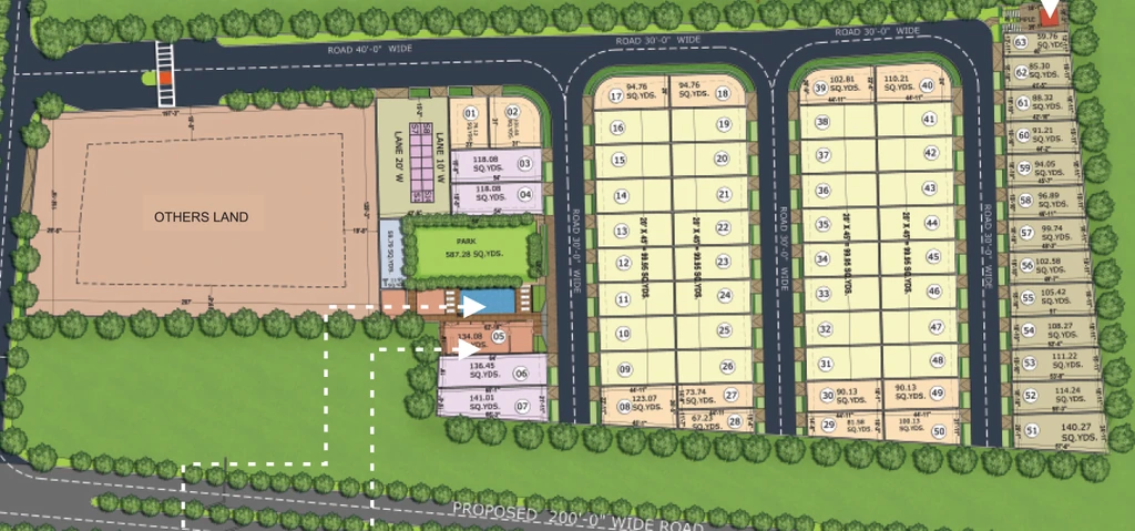 Master Plan of Homeland Ramaa Enclave in Ajmer Road, Jaipur - Image 364766