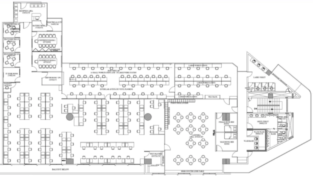 Floor Plan of HM Vibha Towers in Koramangala, Bangalore - Image 361325
