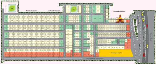 Master Plan of Green Park City in Sultanpur Road, Lucknow - Image 276944