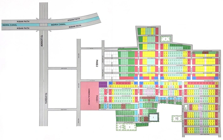 Master Plan of Emcpmpass Apna Town in Faizabad Road, Lucknow - Image 276901