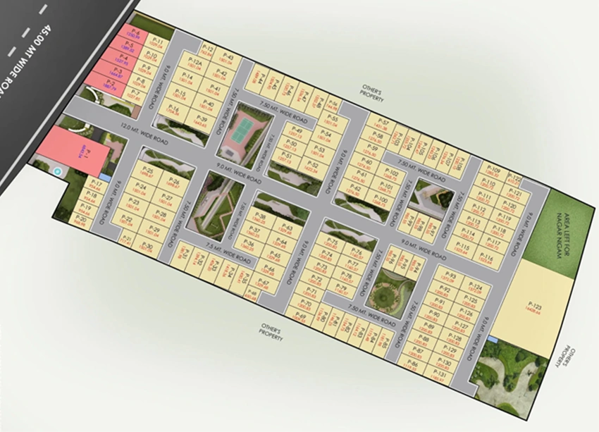 Master Plan of Spring Grace in IIM Road, Lucknow - Image 363341