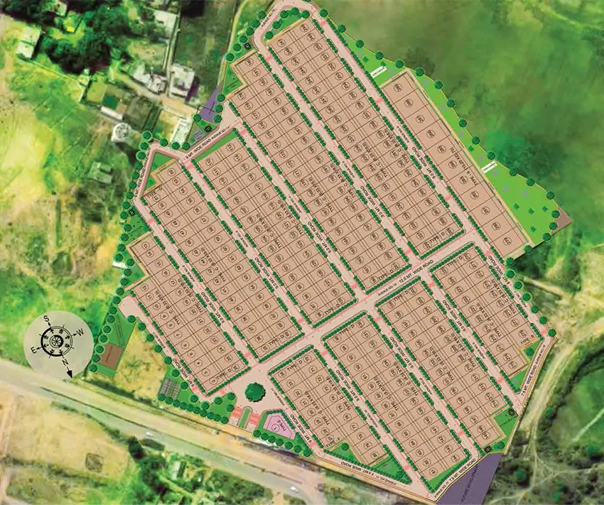 Master Plan of Stellar Okas Golf View in Sushant Golf City, Lucknow - Image 363950