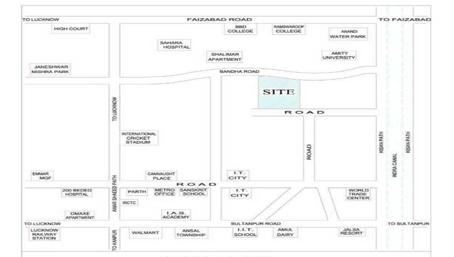Location of SSS Nishant Green City in Mohanlalganj, Lucknow - Image 364245
