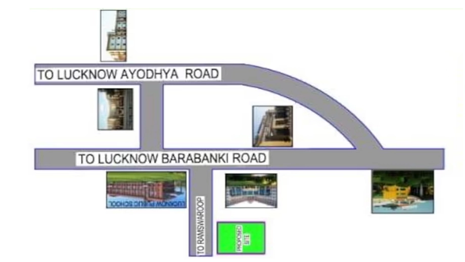 Location of Yash Vihar in Faizabad Road, Lucknow - Image 364283