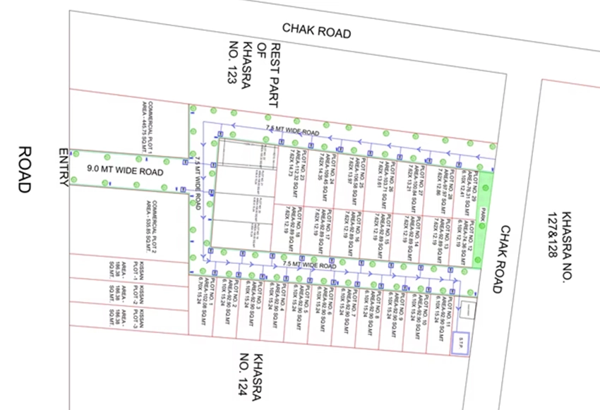 Master Plan of Grah City Phase 1 in Sultanpur Road, Lucknow - Image 364312