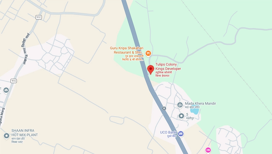 Location of Kings Tulips Colony in Raebareli Road, Lucknow - Image 364334