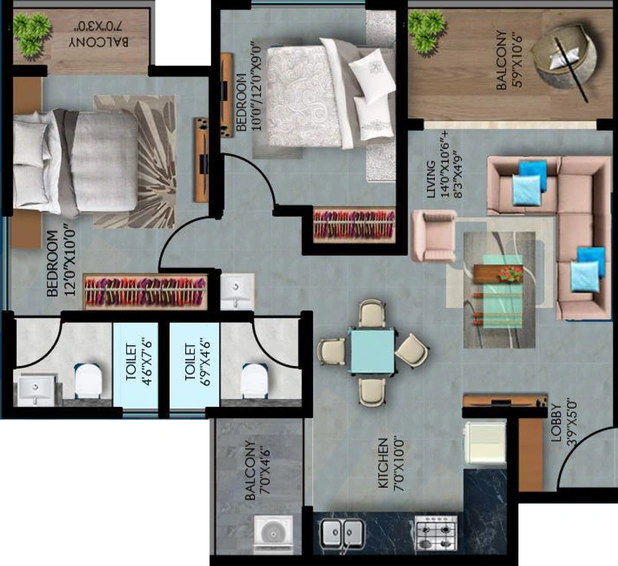 2 BHK Flat in 24 Sunshine Towers in Chikhali, Pune - Image 448248