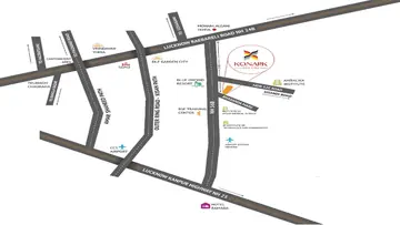 Location of Konark Sun City - Image 364701