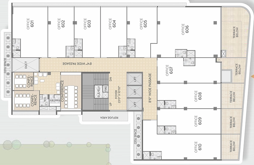 Floor Plan of Yashasvi HRG Crossroads in Navrangpura, Ahmedabad - Image 357460