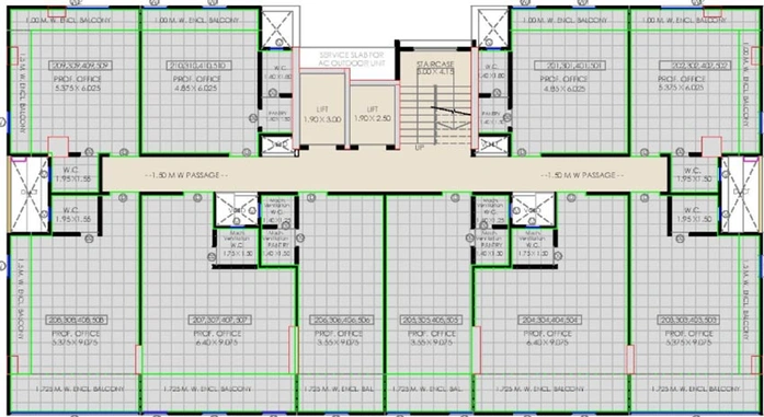 Floor Plan of Sonigara 57 Avenue in Pimpri Chinchwad, Pune - Image 271862
