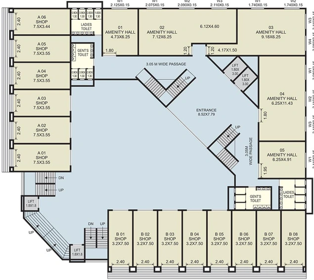 Floor Plan of Sonigara Landmark in Pimpri Chinchwad, Pune - Image 271884