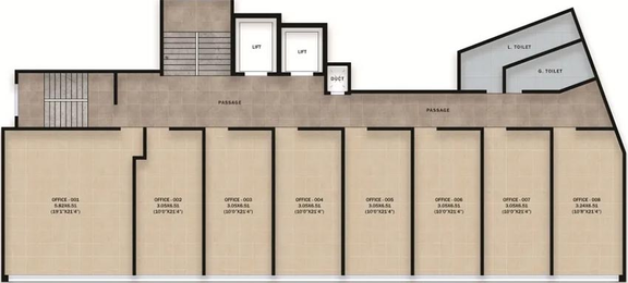 Floor Plan of Commercial Manav Midtown One in Rasta Peth, Pune - Image 271514