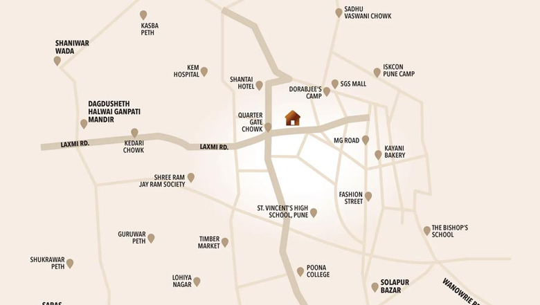 Location of Commercial Manav Midtown One in Rasta Peth, Pune - Image 271512