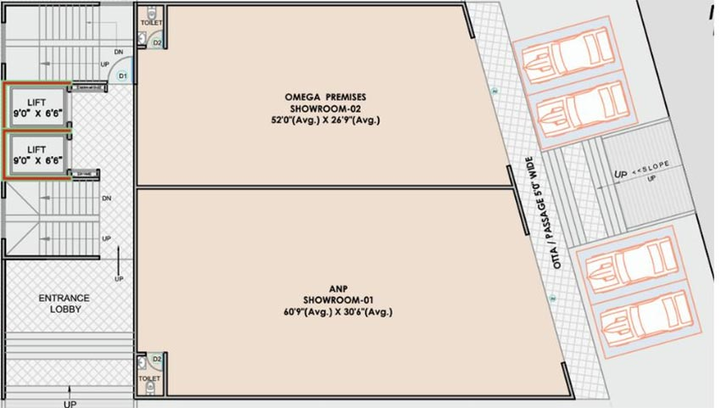 Floor Plan of ANP Commerce Centre in Pimpri Chinchwad, Pune - Image 271396