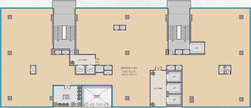 Master Plan of Adani Inspire Business Park in Shantigram, Ahmedabad - Image 318101