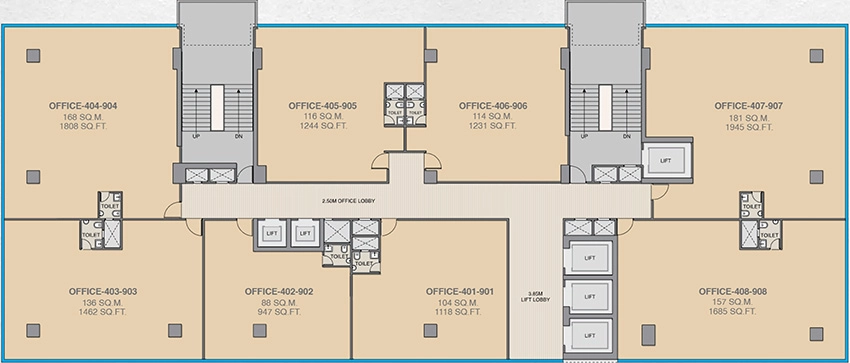 Master Plan of Adani Inspire Business Park in Shantigram, Ahmedabad - Image 318103