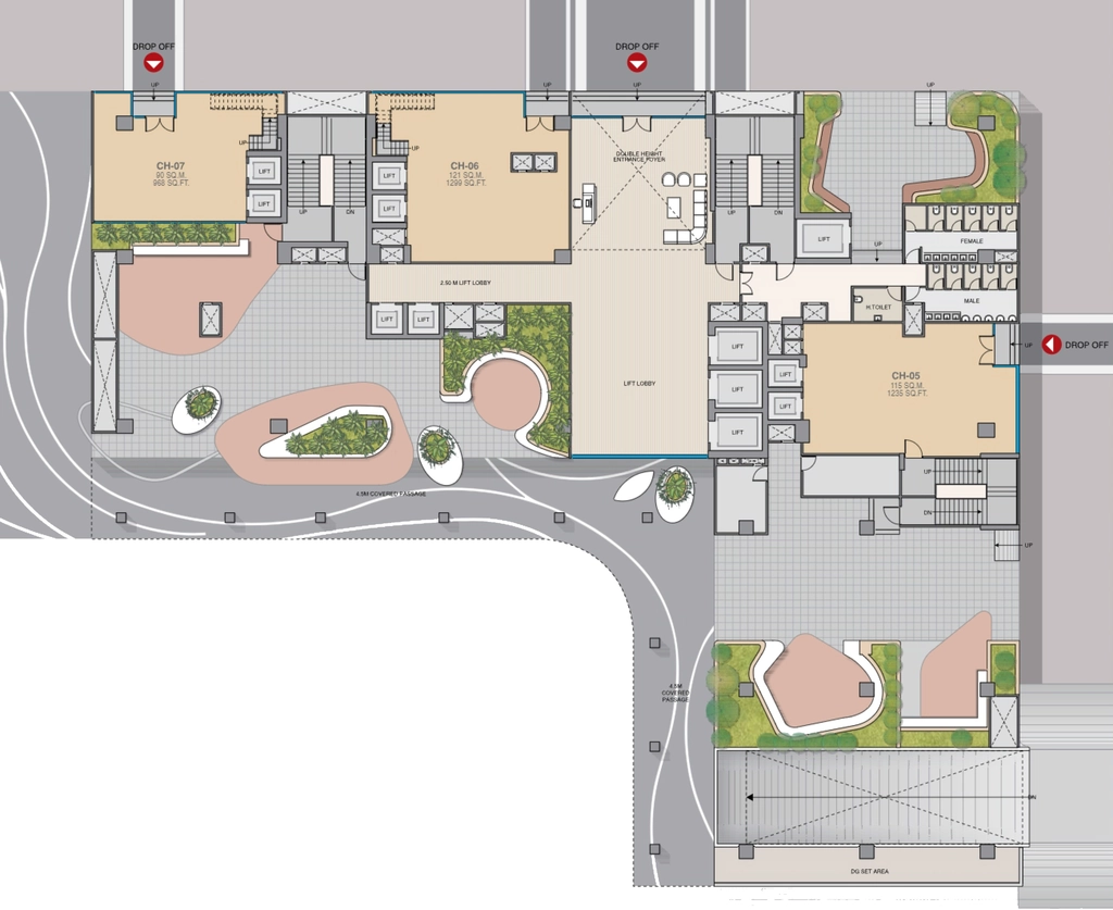 Master Plan of Adani Inspire Business Park in Shantigram, Ahmedabad - Image 318106