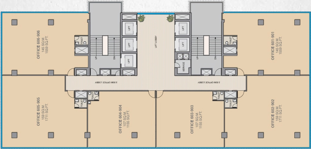 Master Plan of Adani Inspire Business Park in Shantigram, Ahmedabad - Image 318105