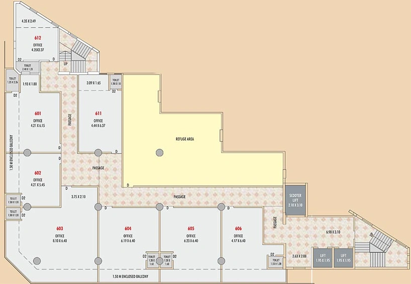 Floor Plan of Kumar Primus in Hadapsar, Pune - Image 272477