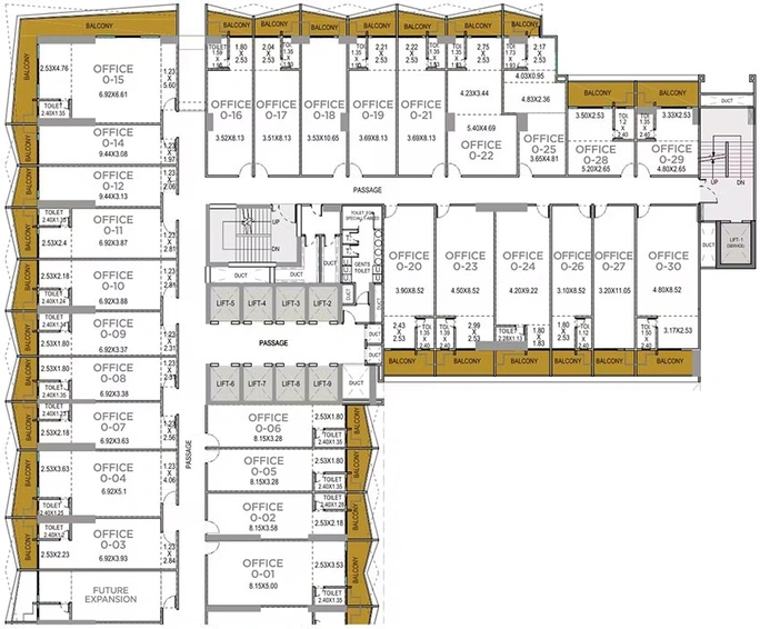 Floor Plan of BramhaCorp Business Park in Wadgaon, Pune - Image 272161