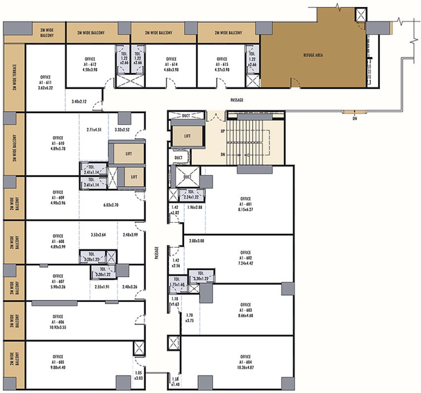 Floor Plan of Boulevard Towers in Camp, Pune - Image 272149