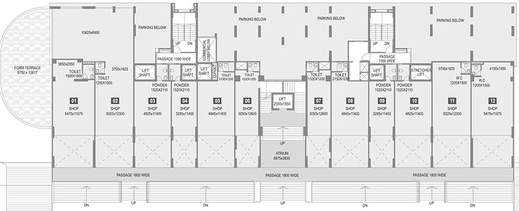 Floor Plan of Commercial Saarrthi Success Square in Kothrud, Pune - Image 272842