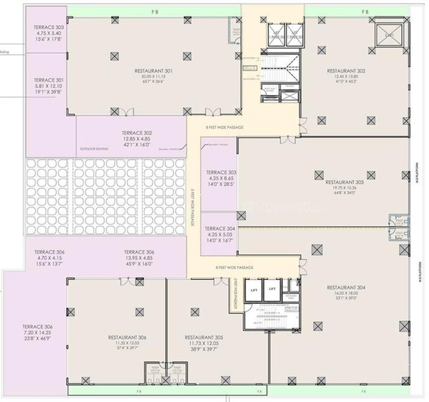 Floor Plan of Yashada Brand Square in Pimple Saudagar, Pune - Image 271639