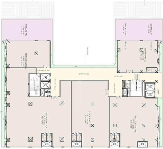 Floor Plan of Yashada Brand Square in Pimple Saudagar, Pune - Image 271637