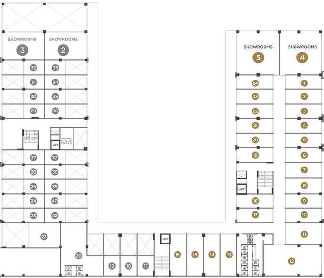 Floor Plan of VTP Trade Park in Undri, Pune - Image 272880
