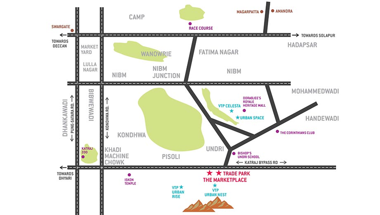 Location of VTP Trade Park in Undri, Pune - Image 272879