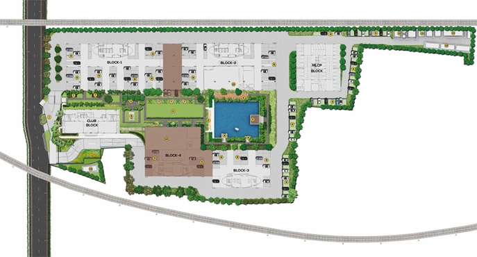 Master Plan of Intellia Business Park in Park Circus, Kolkata - Image 309903