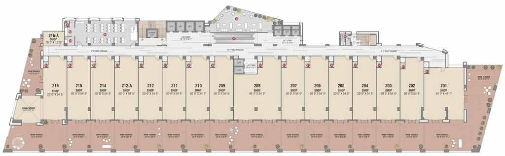 Floor Plan of Sangini Edge in Vesu, Surat - Image 334719