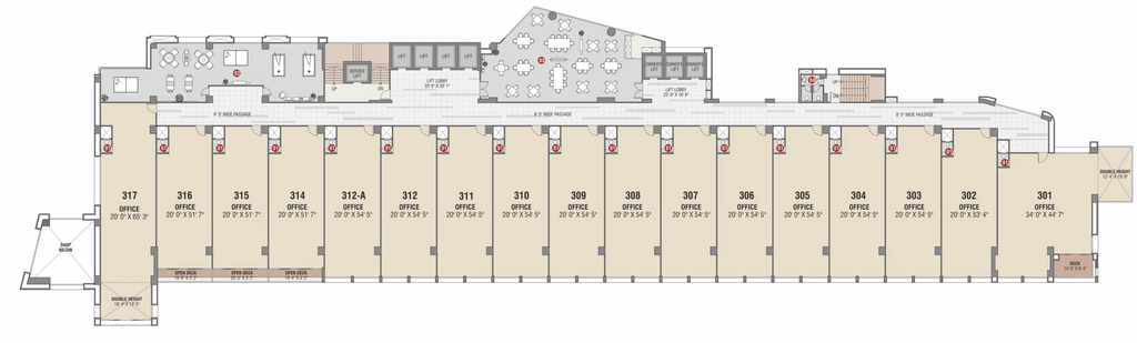 Floor Plan of Sangini Edge in Vesu, Surat - Image 334720
