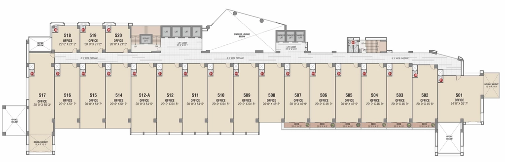 Floor Plan of Sangini Edge in Vesu, Surat - Image 334721