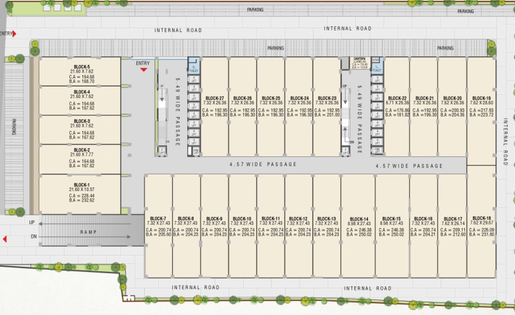 Floor Plan of Sangini Textile Avenue in Kadodara, Surat - Image 356251