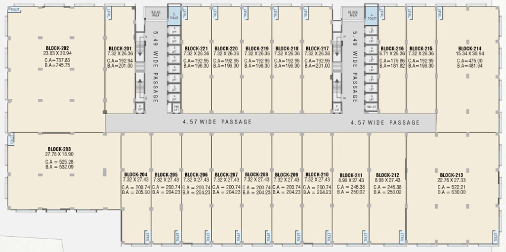 Floor Plan of Sangini Textile Avenue in Kadodara, Surat - Image 356250