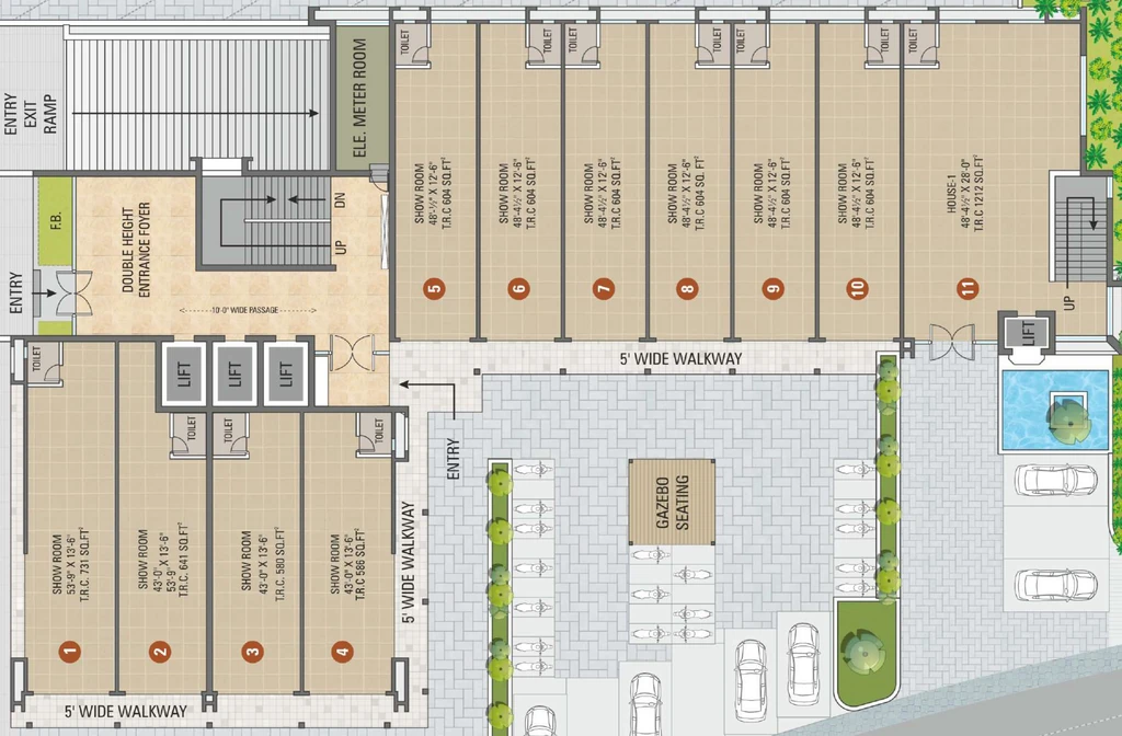 Floor Plan of Shreepad World in Pal, Surat - Image 356345