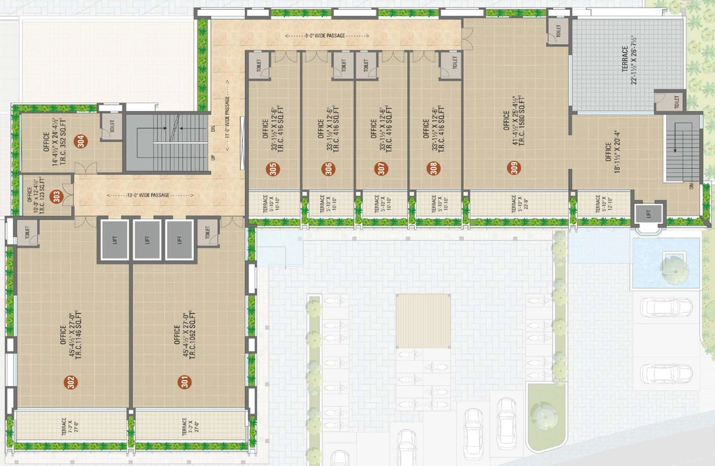 Floor Plan of Shreepad World in Pal, Surat - Image 356342