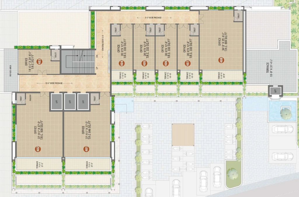 Floor Plan of Shreepad World in Pal, Surat - Image 356346