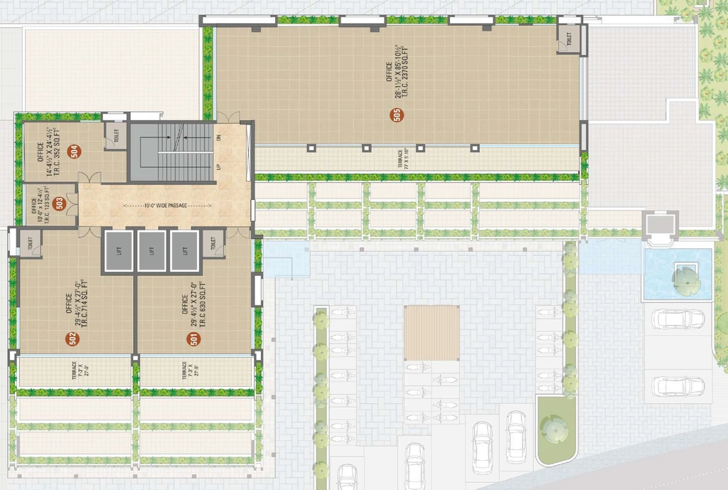 Floor Plan of Shreepad World in Pal, Surat - Image 356347