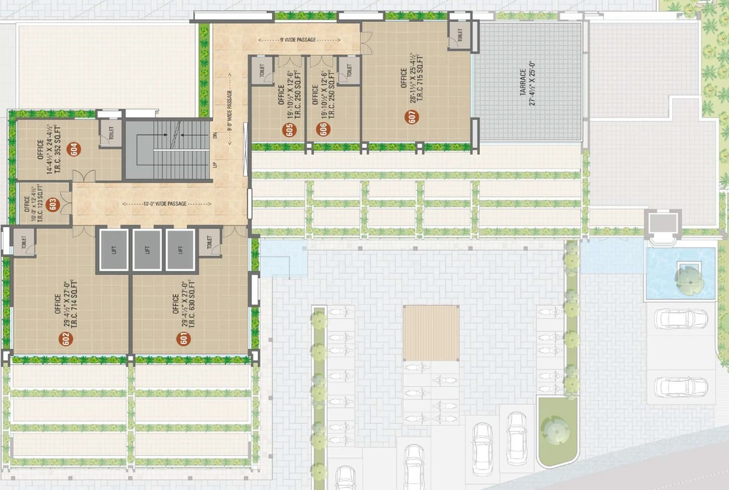 Floor Plan of Shreepad World in Pal, Surat - Image 356348