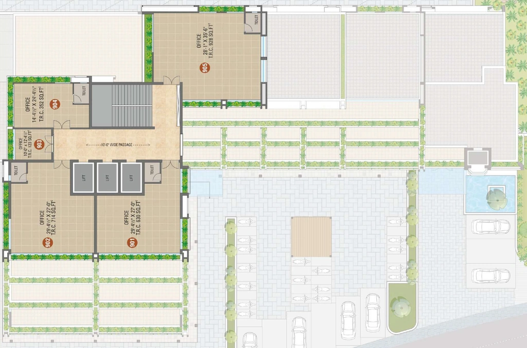Floor Plan of Shreepad World in Pal, Surat - Image 356343