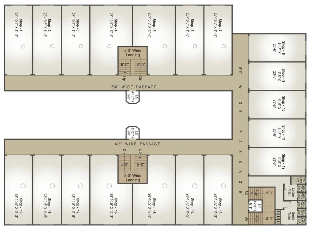 Floor Plan of Sukum Platinum in Vesu, Surat - Image 356379
