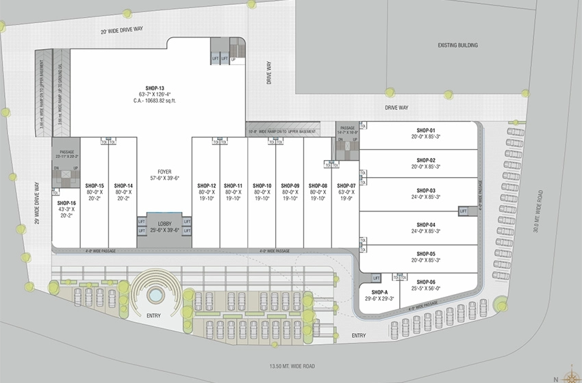 Master Plan of Kanha Central in Alkapuri, Vadodara - Image 355724