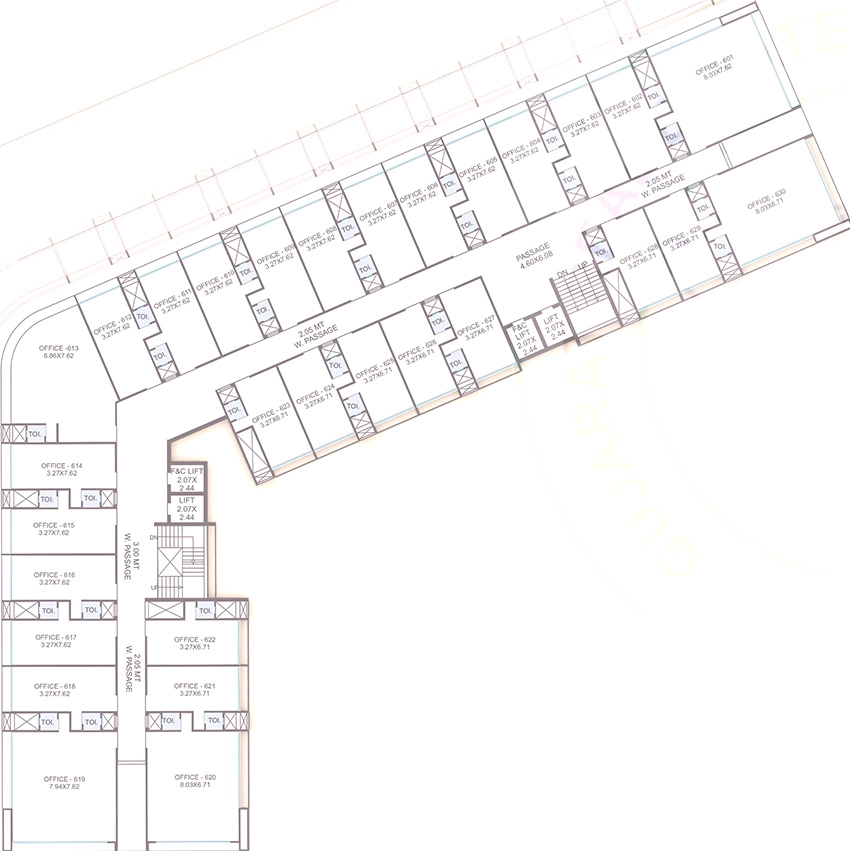 Floor Plan of Beacon Vs Monolith in Padra Road, Vadodara - Image 357412