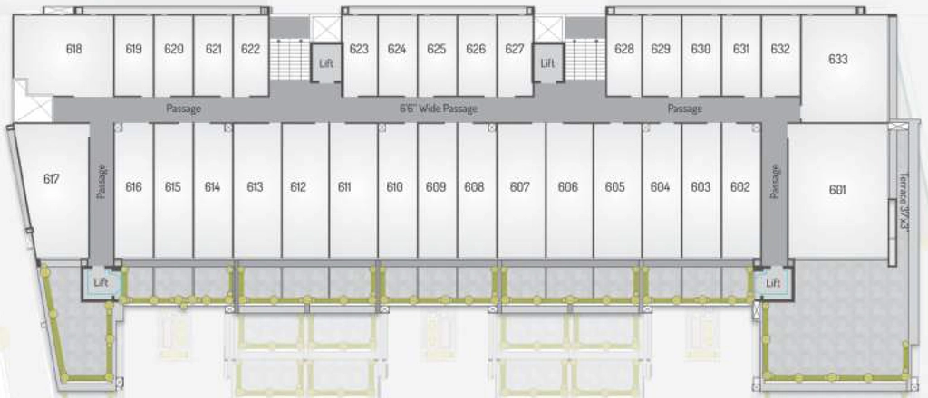 Floor Plan of Vihav Trade Center in Bhayli Road, Vadodara - Image 357395