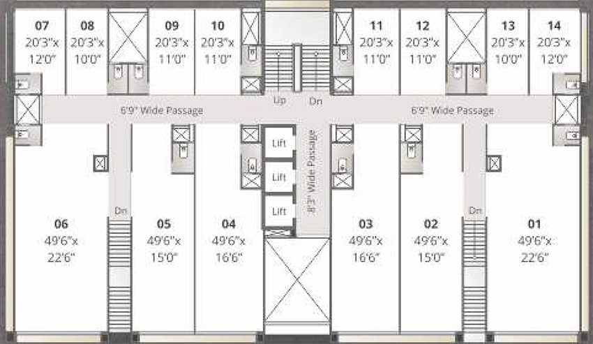 Floor Plan of Vihav Supremus in Gotri, Vadodara - Image 357049