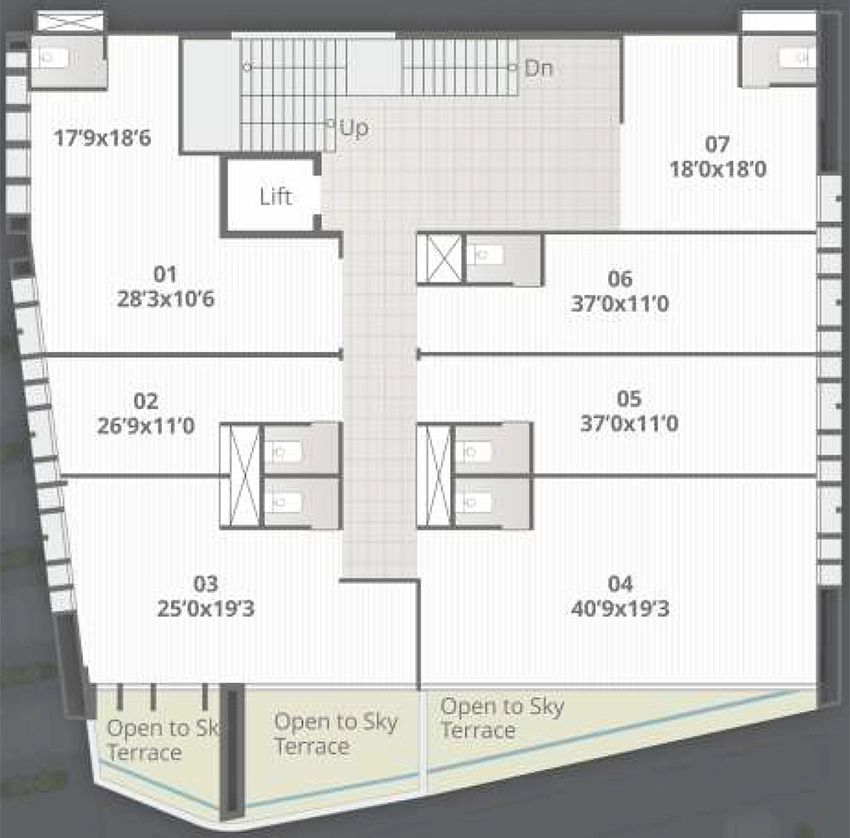 Floor Plan of Vihav Business Square in Atladara, Vadodara - Image 356988